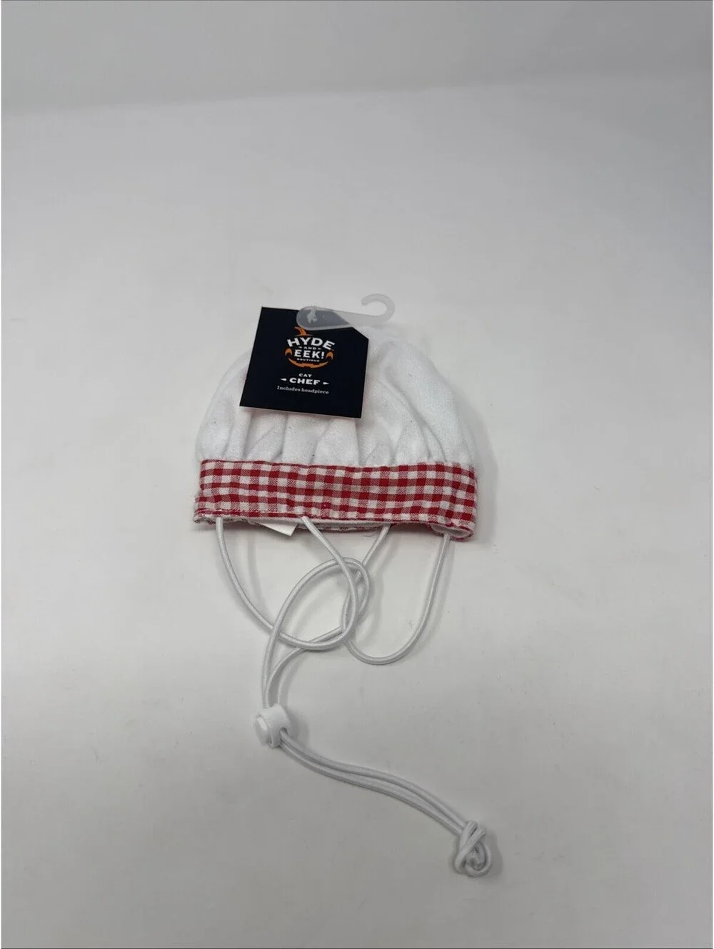 Hyde And Eek White And Red Plaid Pet Hat One Size